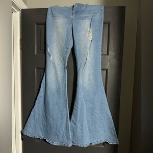 Fashion Nova High Rise Extreme Bell Bottoms